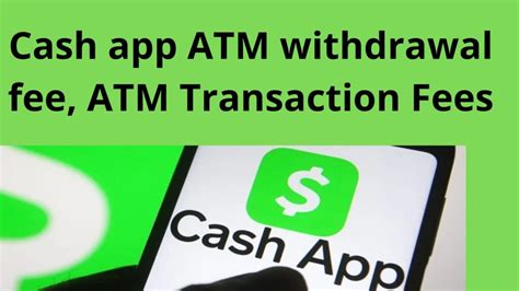 Cash App Atm Withdrawal Fee